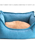 Dog Bed Winter Warm Pet Kennel Anti-Bite Square Puppy Sleeping Bed