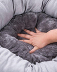 Dog Cat Bed Cute Round Pet Bed Soft Sofa Mat With Pillow Winter Warm