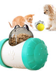 Dog Cat Toy Pet Tumbler Slow Food Leaking Ball Swing Leaking Food Toy