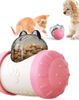 Dog Cat Toy Pet Tumbler Slow Food Leaking Ball Swing Leaking Food Toy