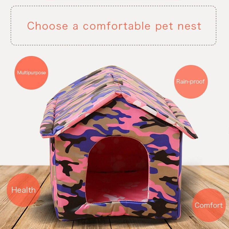 Dog House Outdoor Waterproof Pet Bed House Tent Chew Proof Indoor