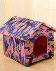 Dog House Outdoor Waterproof Pet Bed House Tent Chew Proof Indoor