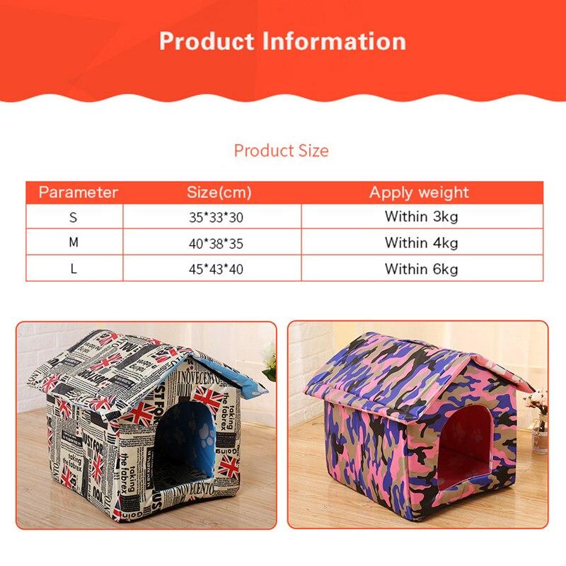 Dog House Outdoor Waterproof Pet Bed House Tent Chew Proof Indoor