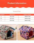 Dog House Outdoor Waterproof Pet Bed House Tent Chew Proof Indoor