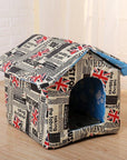 Dog House Outdoor Waterproof Pet Bed House Tent Chew Proof Indoor