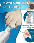 Dog Nail Grinder with LED Light Rechargeable Dog Nail Grinder for