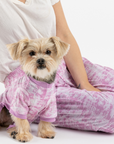 Dog Pajama - Pink Tie Dye