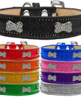 Dog, Puppy & Pet Ice Cream Collar, "Clear Crystal Bone"