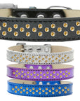 Dog, Puppy & Pet Ice Cream  Collar, "Yellow Crystal Rimsets Sprinkles"