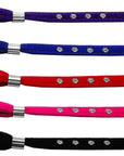 Dog, Puppy & Pet Leash, "Velvet 3/8" Inch Wide"