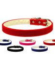 Dog, Puppy & Pet Plain Collar, "3/8" Velvet"