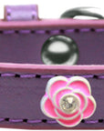 Dog, Puppy & Pet Widget Fashion  Collar, "Bright Pink Roses"