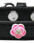 Dog, Puppy & Pet Widget Fashion  Collar, "Bright Pink Roses"