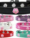 Dog, Puppy & Pet Widget Fashion  Collar, "Bright Pink Roses"