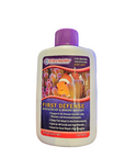 A 4 oz (120 mL) bottle of Dr. Tim's First Defense - Marine, featuring a purple cap and a label with an orange clownfish, designed for marine aquariums to provide stress relief and immune support. It treats up to 240 gallons (906 L).