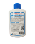 A 4 oz bottle of Dr. Tim's Waste Away, specifically crafted for freshwater aquariums, comes in a white bottle with a blue cap. It includes detailed instructions on the label, featuring a QR code and important cautionary information.