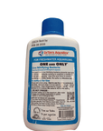 A 2 oz bottle of Dr. Tim's Aquatics One And Only for freshwater aquariums, featuring a blue label with instructions and a white cap, specifically formulated to introduce live nitrifying bacteria and prevent new tank syndrome. Best by February 28, 2026.