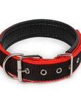 Durable Dog Collar - Red/Black