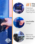 Flipper Edge Limited Edition Clownfish 2 in 1 Floating Magnetic Aquarium Algae Cleaner (STANDARD)