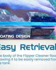 Flipper Edge Limited Edition Clownfish 2 in 1 Floating Magnetic Aquarium Algae Cleaner (STANDARD)