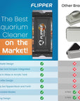 Flipper Edge Limited Edition Clownfish 2 in 1 Floating Magnetic Aquarium Algae Cleaner (STANDARD)