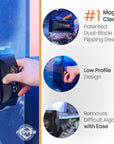 Flipper Edge Limited Edition Clownfish 2 in 1 Floating Magnetic Aquarium Algae Cleaner (MAX)