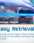 Flipper Edge Limited Edition Clownfish 2 in 1 Floating Magnetic Aquarium Algae Cleaner (MAX)