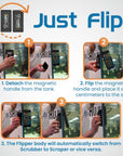 Flipper Edge Limited Edition Puffer 2 in 1 Floating Magnetic Aquarium Algae Cleaner (MAX)