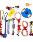 Fast Shipping 10 pcs Assorted Braided Cotton Rope dog Chew toys