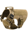 Fast Shipping Military Dog Tactical Harness and Leash Set (Brown)