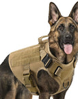 Fast Shipping Military Dog Tactical Harness and Leash Set (Brown)