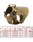 Fast Shipping Military Dog Tactical Harness and Leash Set (Brown)