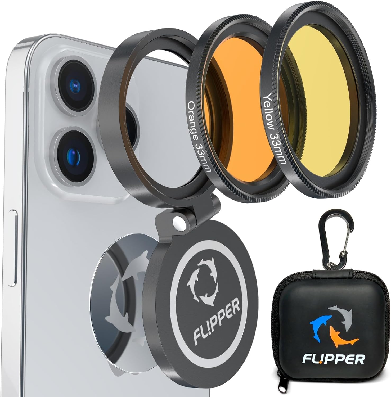 Flipper Flip-Kick Phone Filter Aquarium Reef Lens