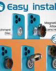Flipper Flip-Kick Phone Filter Aquarium Reef Lens with Orange and Yellow Lenses