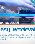 Flipper Edge 2 in 1 Floating Magnetic Aquarium Algae Cleaner (Standard)