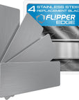 Flipper Edge Standard Stainless Steel Replacement Blades 4 Pack