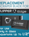 Flipper Edge Standard Stainless Steel Replacement Blades 4 Pack