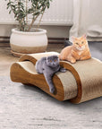 FluffyDream 2 in 1 Cat Scratcher Cardboard Lounge Bed