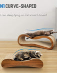 FluffyDream 2 in 1 Cat Scratcher Cardboard Lounge Bed