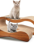 FluffyDream 2 in 1 Cat Scratcher Cardboard Lounge Bed