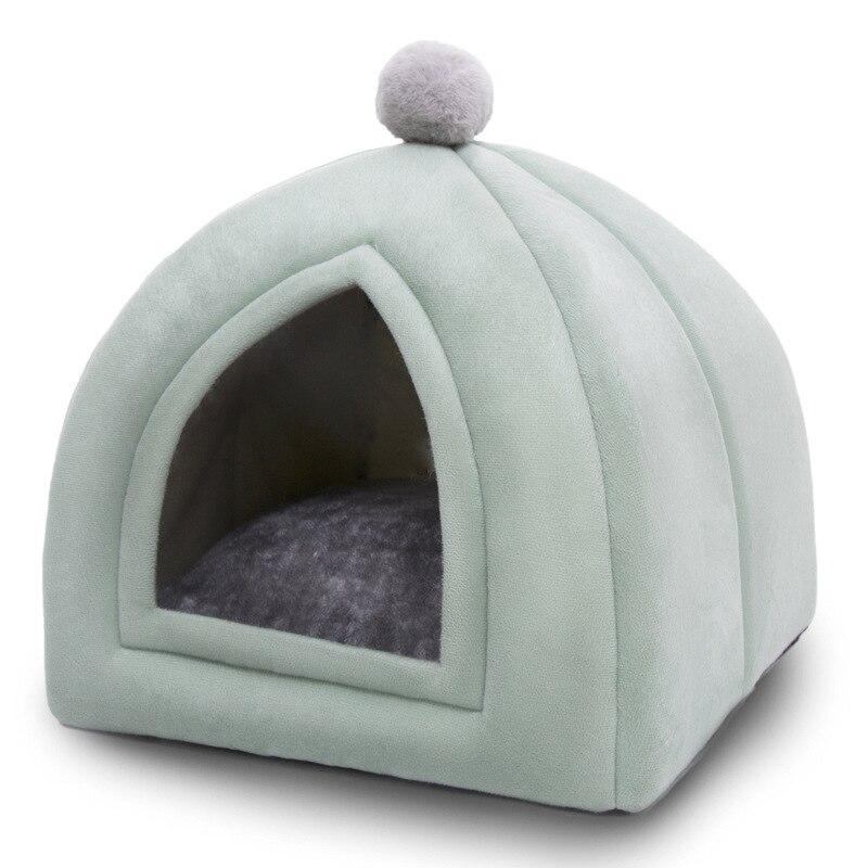 Foldable Pet Dog Cat Tent House Kennel Winter Warm Nest Soft Sleeping