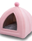 Foldable Pet Dog Cat Tent House Kennel Winter Warm Nest Soft Sleeping