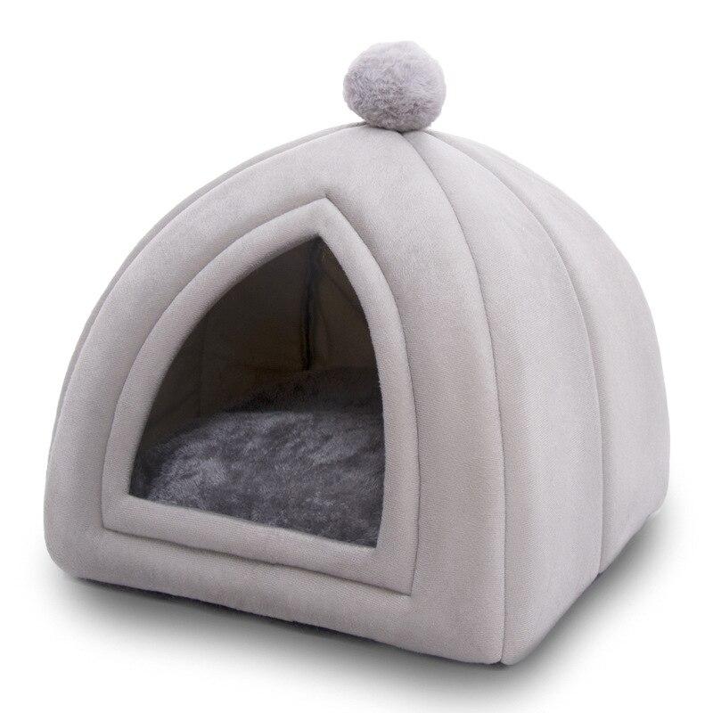 Foldable Pet Dog Cat Tent House Kennel Winter Warm Nest Soft Sleeping