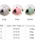 Foldable Pet Dog Cat Tent House Kennel Winter Warm Nest Soft Sleeping