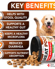 Great Poop Probiotics for Dogs   Dog Stool Softener   Fiber for Dogs