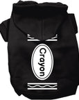 Halloween Pet, Dog & Cat Hoodie Screen Printed, "Crayon Costume"