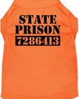 Halloween Pet Dog & Cat Shirt Screen Printed, "Inmate Costume"