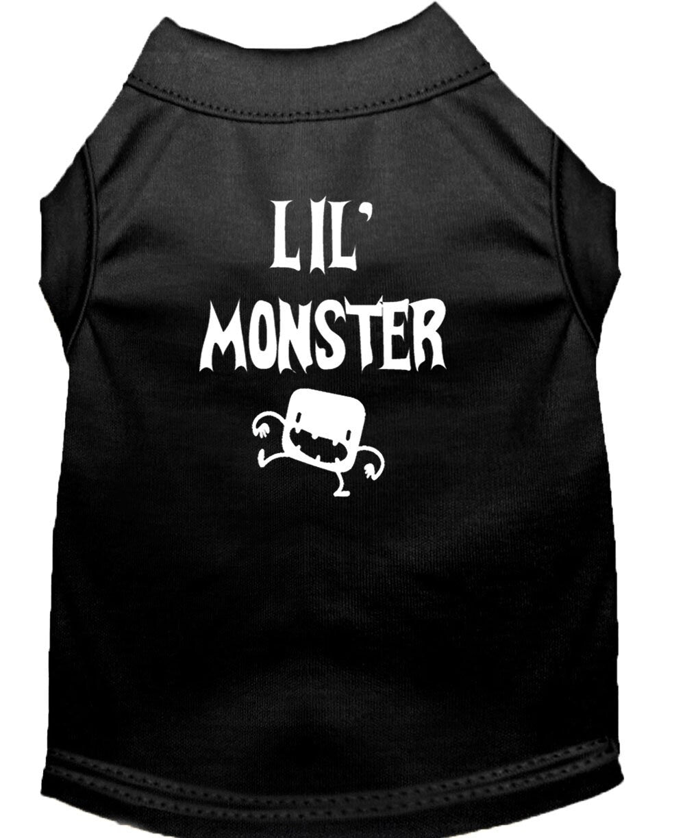 Halloween Pet Dog &amp; Cat Shirt Screen Printed, &quot;Lil Monster&quot;