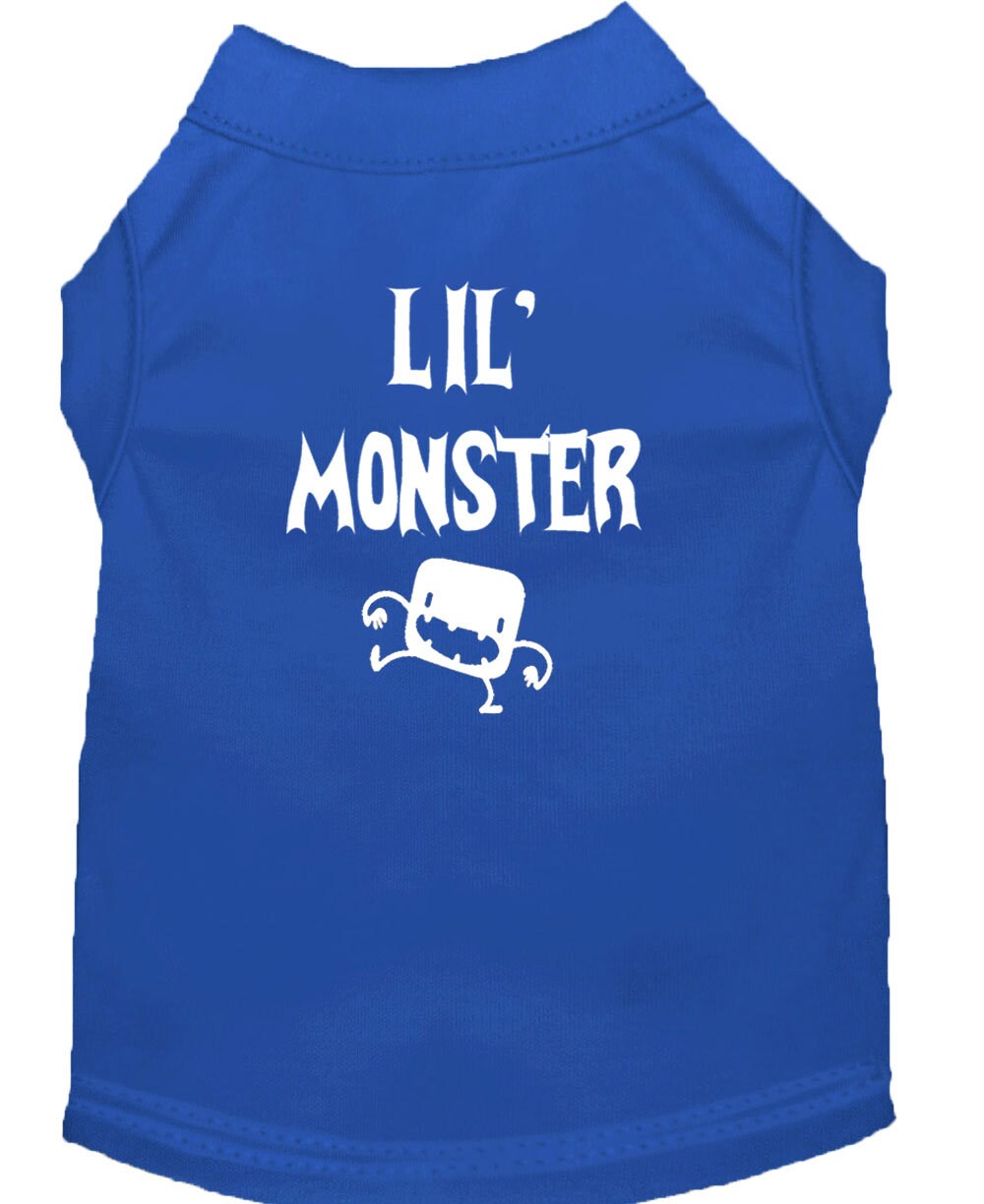 Halloween Pet Dog &amp; Cat Shirt Screen Printed, &quot;Lil Monster&quot;