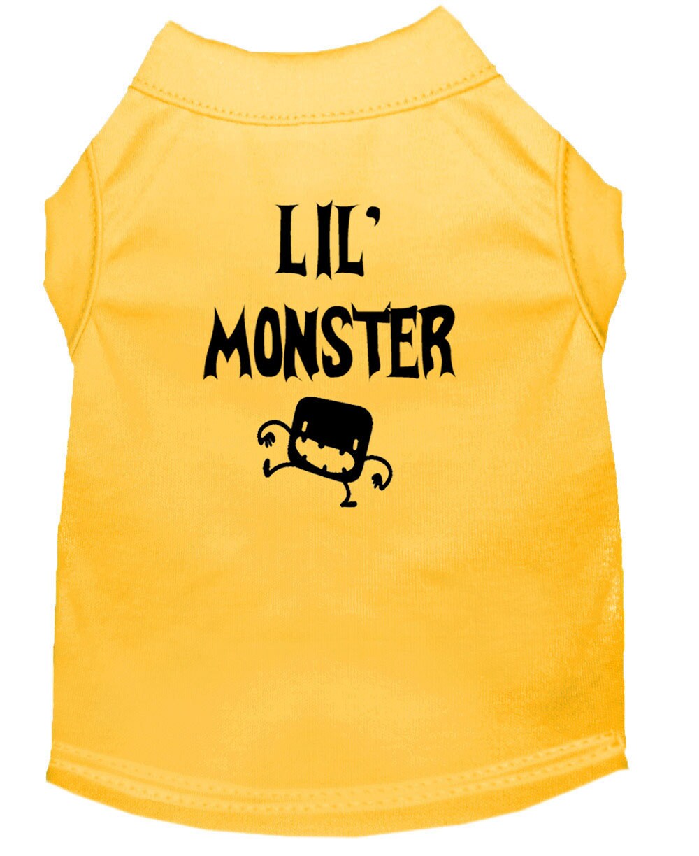 Halloween Pet Dog &amp; Cat Shirt Screen Printed, &quot;Lil Monster&quot;